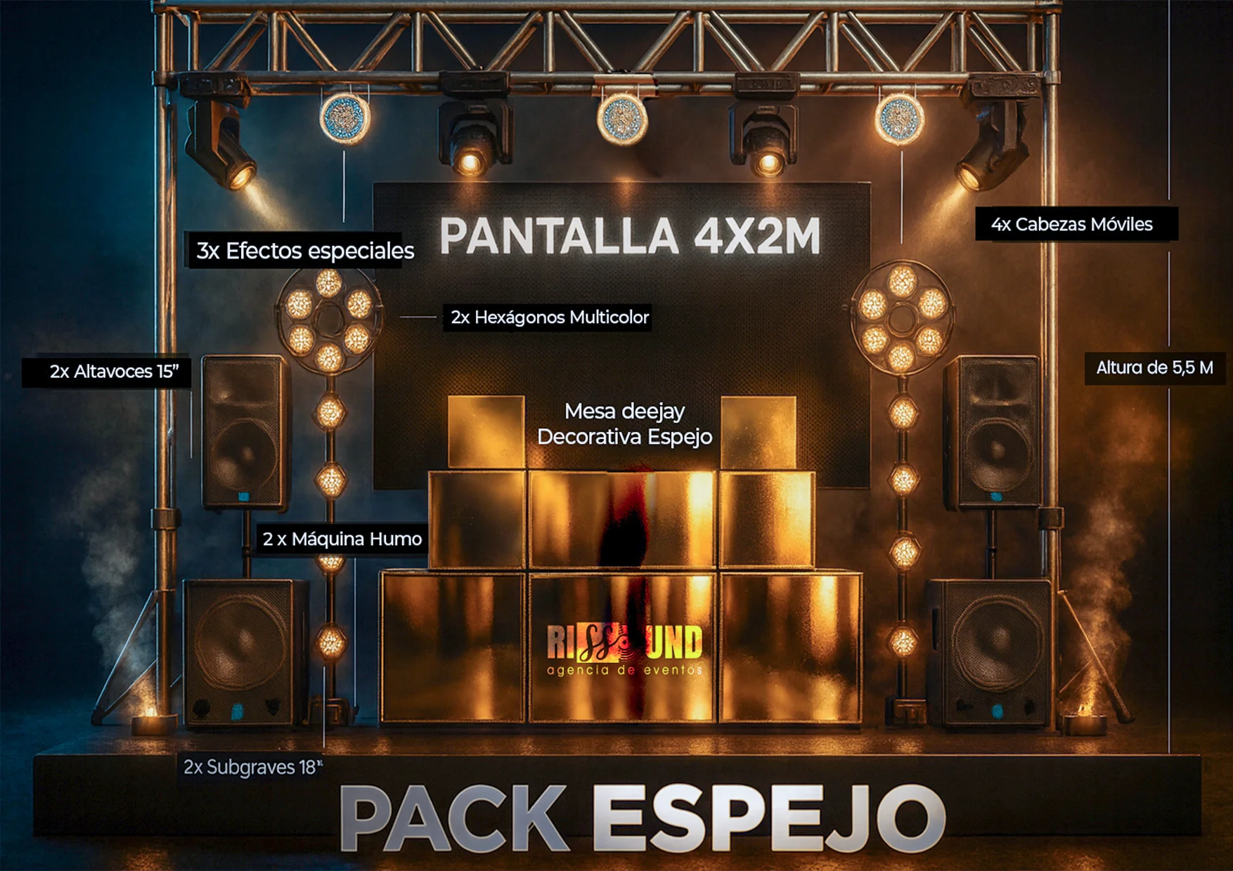 Pack dj 4 Pack dj espejo